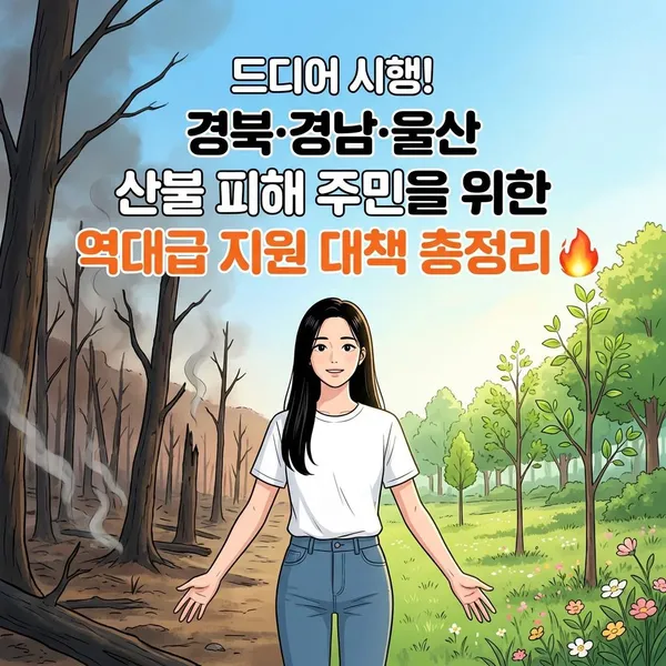 경북·경남·울산 산불 피해 주민을 위한 역대급 지원 대책 총정리