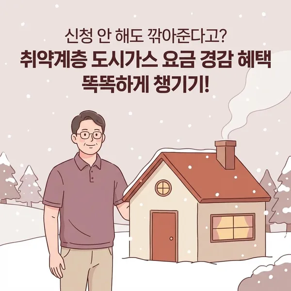취약계층 도시가스 요금 경감 혜택 똑똑하게 챙기기